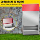 VEVOR cinkots mājputnu barotājs, bezatkritumu metāla vistas barotava ar 22,6 kg ietilpību