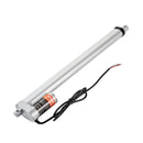VEVOR lineārais aktuators 12 V 40,6 cm augstas slodzes 1500 N, 5 mm/s, IP54 aizsardzība