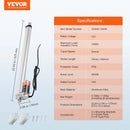 VEVOR lineārais aktuators 12 V, gājiens 45,7 cm, slodze līdz 149,7 kg/1500 N, ātrums 5 mm/s, IP54 aizsardzība