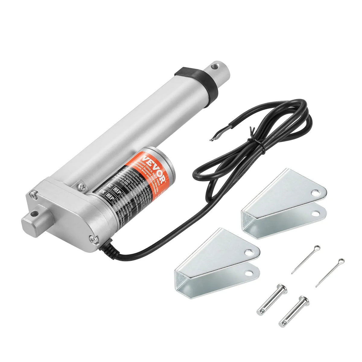 VEVOR Linear Actuator 12 V 10.2 cm High Load 149.7 kg / 1500 N 0.5 cm/s IP54 Protection