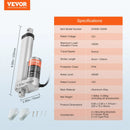 VEVOR lineārais aktuators 12 V 10,2 cm augstas slodzes 149,7 kg / 1500 N 0,5 cm/s IP54 aizsardzība