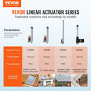 VEVOR lineārais aktuators 12 V 15,2 cm augstas slodzes 1500 N, 5 mm/s, IP54 aizsardzība