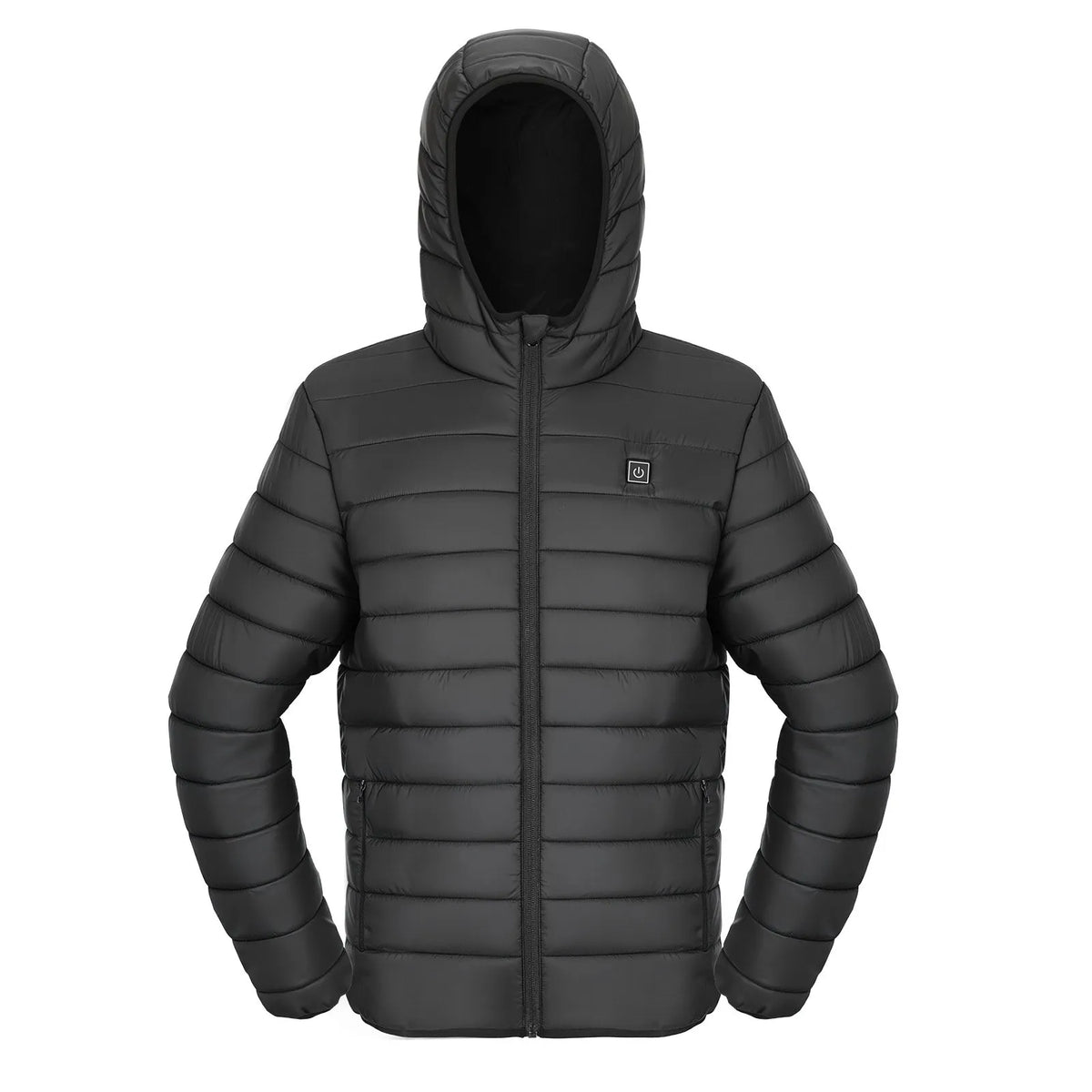 VEVOR soojendatav softshell-jakk naistele, 7,4 V aku, 4 soojendusala, tuulekindel, must, suurus L