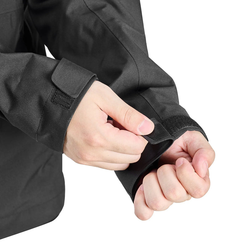 L_VEVOR vīriešu apsildāmā softshell jaka ar 7.4 V akumulatoru, viegls vēja un ūdens necaurlaidīgs mētelis ar 5 apsildes zonām un 3 siltuma iestatījumiem, piemērota mazgāšanai veļasmašīnā