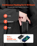 S_VEVOR apsildāmā jaka vīriešiem ar 7,4 V akumulatoru, softshell elektriski apsildāma virsjaka, vējaizturīga un ūdensizturīga viegla virsjaka ar 5 apsildes zonām un 3 siltuma iestatījumiem, mazgājama veļasmašīnā