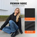 L_VEVOR uzsildāms džemperis ar akumulatoru (7,4 V), rāvējslēdzēju un 5 sildīšanas zonām, piemērots vīriešiem un sievietēm, viegls un silts elektriskais džemperis āra aktivitātēm – makšķerēšanai un kempingam, izmērs L, melns