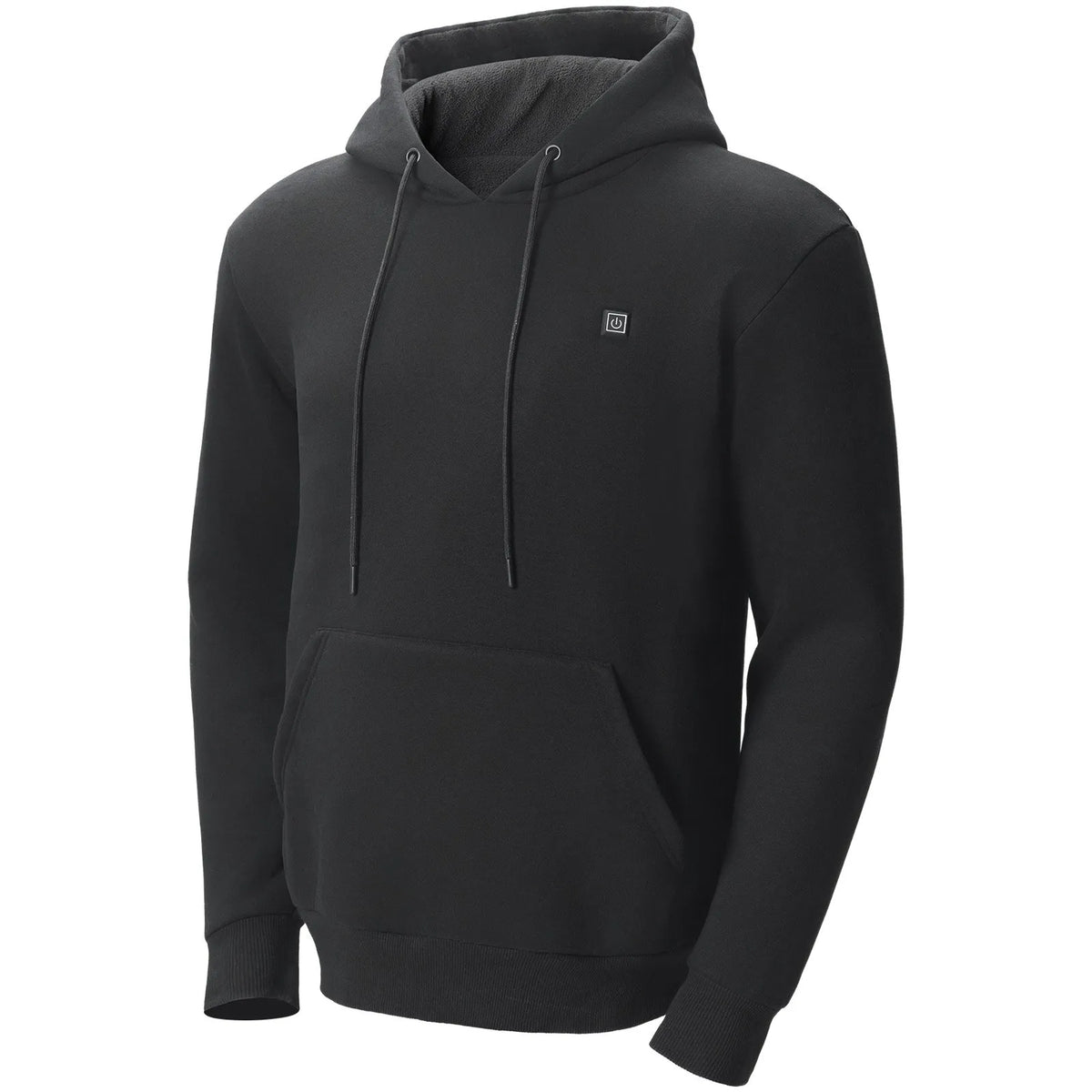 VEVOR Heated Hoodie with 7.4V Battery, 5 Heating Zones, Fishing and Camping, Unisex, Black, Size XXL