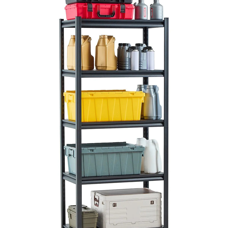 Uzglabāšanas plaukts, 5 līmeņu, 46 × 81 × 183 cm, metāla