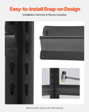 Uzglabāšanas plaukts, 5 līmeņu, 46 × 81 × 183 cm, metāla