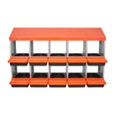 VEVOR vistas dējējkaste ar 10 nodalījumiem, 30–45 collu stabila un korozijizturīga metāla dēšanas kaste ar slīpiem dēšanas nodalījumiem, drenāžas atverēm un atpūtas platformu — piemērota dažādām vistu šķirnēm