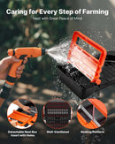 VEVOR vistu dēšanas ligzdas, 2 nodalījumi, ērta olu savākšana, stiprināšanai pie sienas, vienkārša montāža, cinkots tērauds un augstas izturības plastmasa, ripojošas ligzdas vistām dēšanai, oranžas