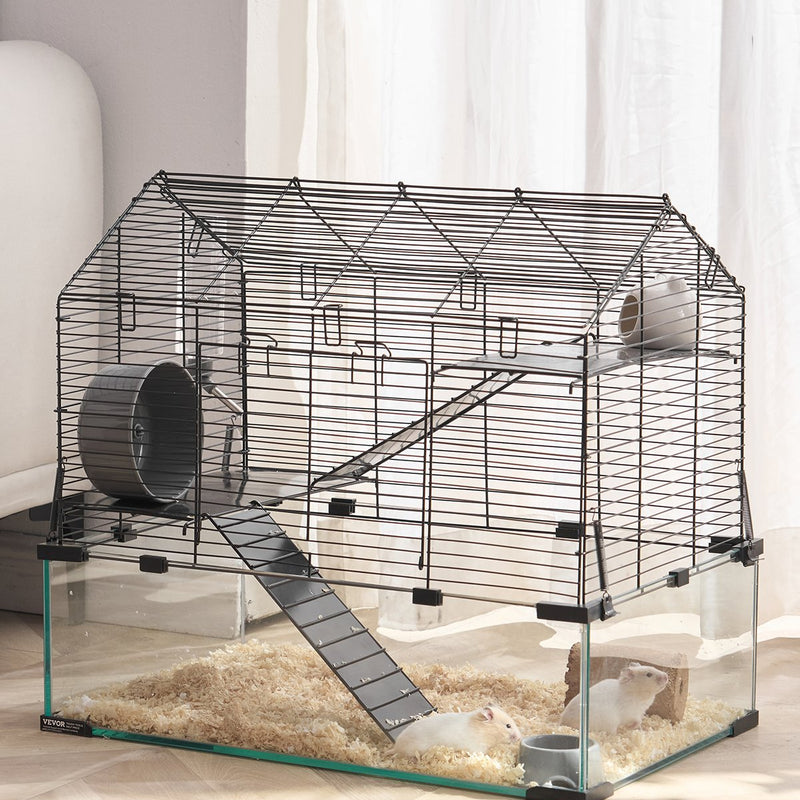 VEVOR Metāla konstrukcijas caurspīdīgs kāmja būris ar ventilāciju, vieglu tīrīšanu un plašu skatu