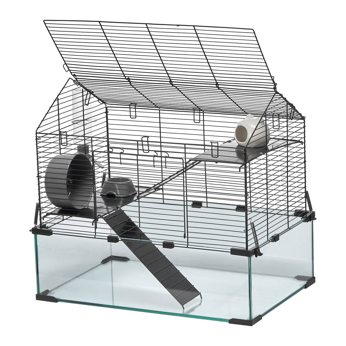 VEVOR caurspīdīgs kāmju būris ar metāla rāmi un ventilāciju