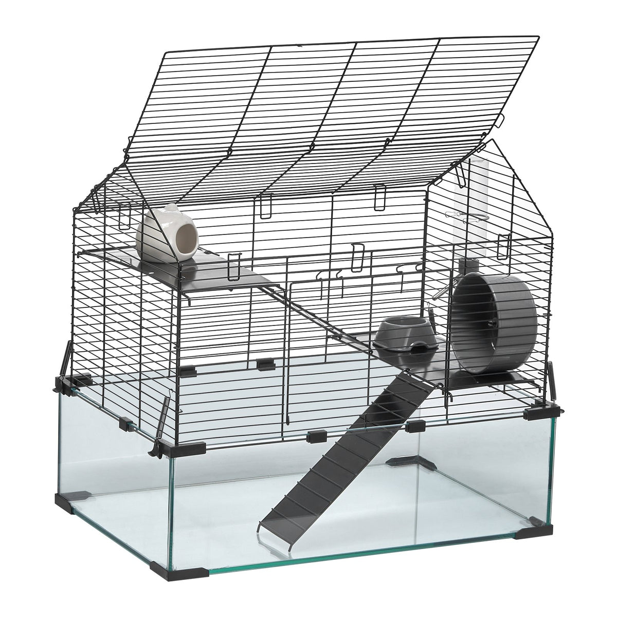 VEVOR caurspīdīgs kāmju būris ar metāla rāmi un ventilāciju
