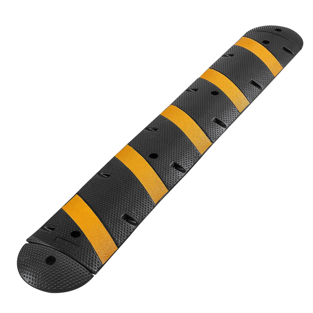 VEVOR 1830 mm gumijas ātrumvaļnis ar 2 kabeļu kanāliem, slodze līdz 9 979 kg/ass, smagās klases kabeļu aizsarguzbrauktuve ar izplešanās skrūvēm, piemērots asfaltam, betonam un grants segumam, 1 gab. - ZEMLETES.LV