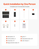 Metāla paaugstinātā dārza dobe 244 × 122 × 30 cm āra cinkota stādīšanas kaste tumši pelēka