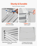 Metāla paaugstinātā dārza dobe 366 × 122 × 30 cm āra cinkota stādīšanas kaste sudraba krāsā