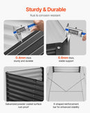 Metāla paaugstinātā dārza dobe 183 × 91 × 61 cm āra cinkota stādīšanas kaste tumši pelēka