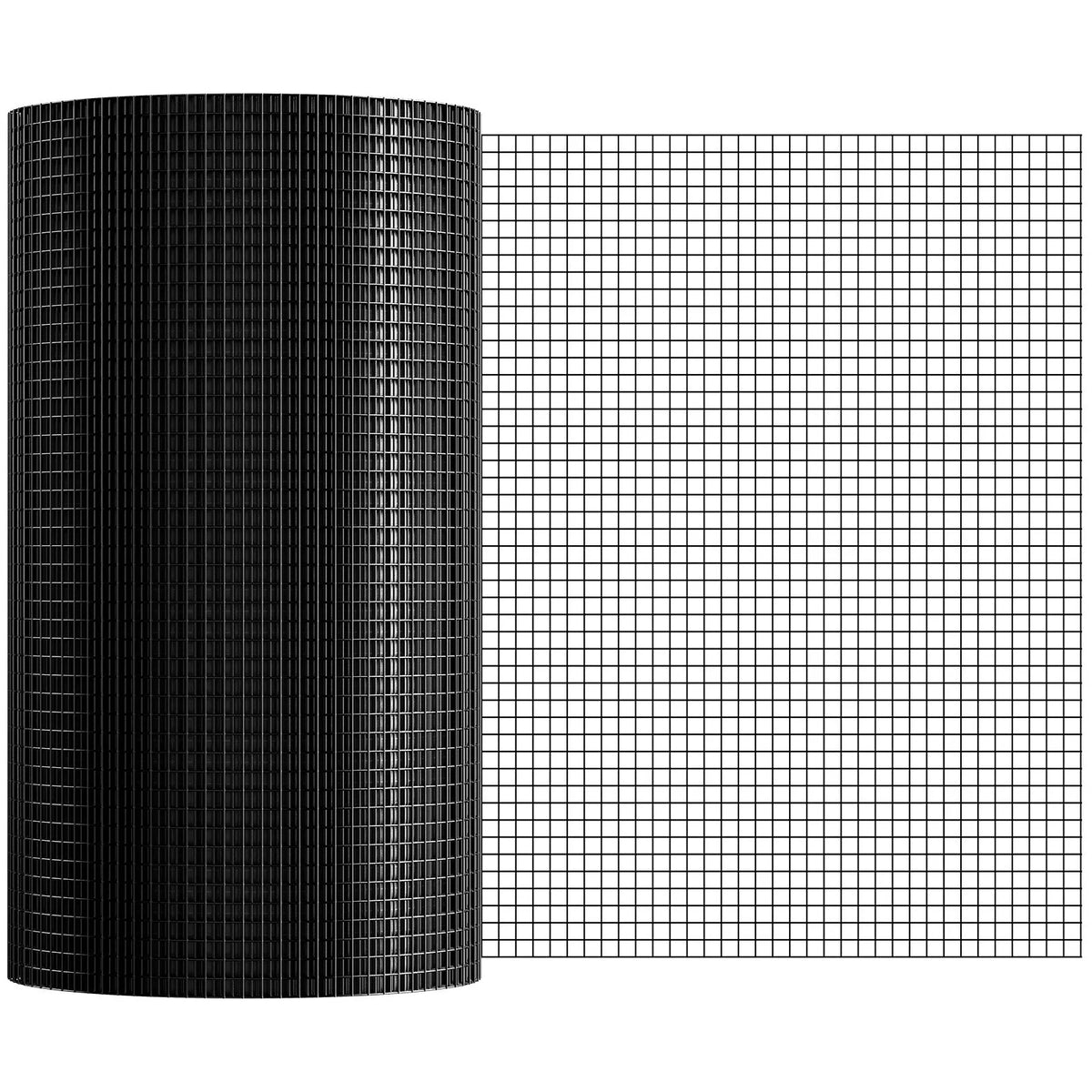 Metal mesh 610 × 30 480 mm, 1.0 mm wire, galvanised with vinyl coating, for chicken runs, rabbit and snake fencing, poultry enclosures