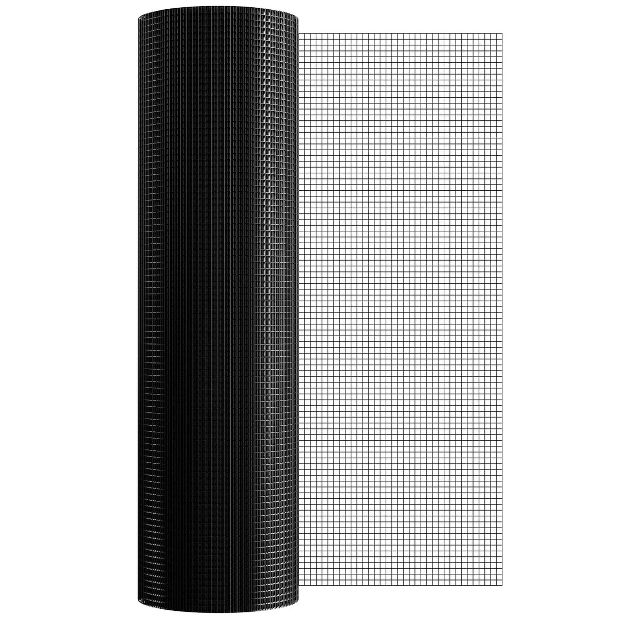 Metal mesh 1220 × 30 480 mm, 1.0 mm wire, hot-dipped galvanised with vinyl coating, for chicken coops, rabbit and snake fencing, bird enclosures