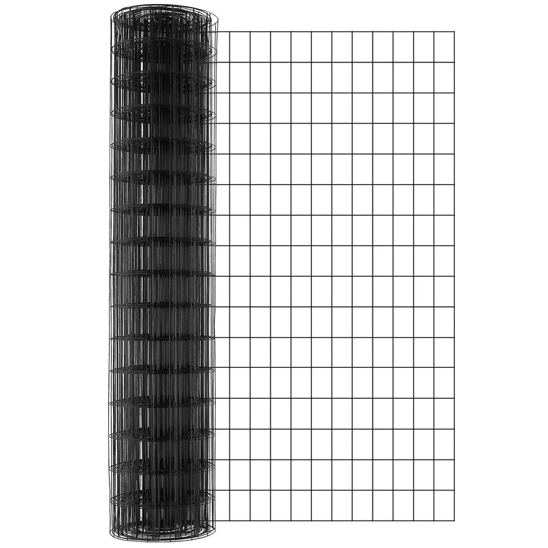 Metāla siets 1220 × 15 240 mm, 1,6 mm stieple, karsti cinkots ar vinila pārklājumu, vistas kūtīm, trušu un čūsku žogiem, putnu iežogojumiem