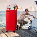 VEVOR pārvietojama degvielas tvertne ar elektrisko sūkni, 114 l, 32 l/min, 2 riteņi, 3 m šļūtene, benzīnam un dīzeļdegvielai