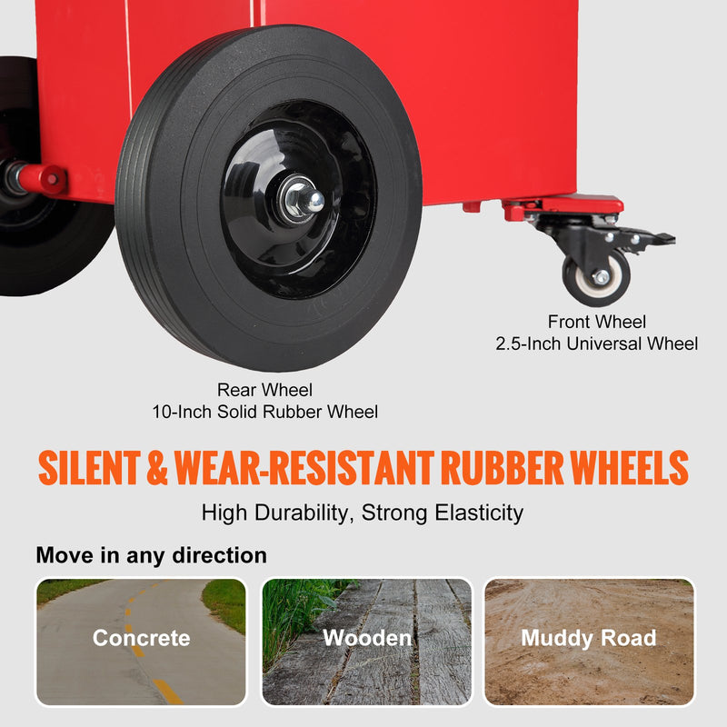 VEVOR Pārvietojams degvielas konteiners ar elektrisko sūkni, 114 litri, 180 W