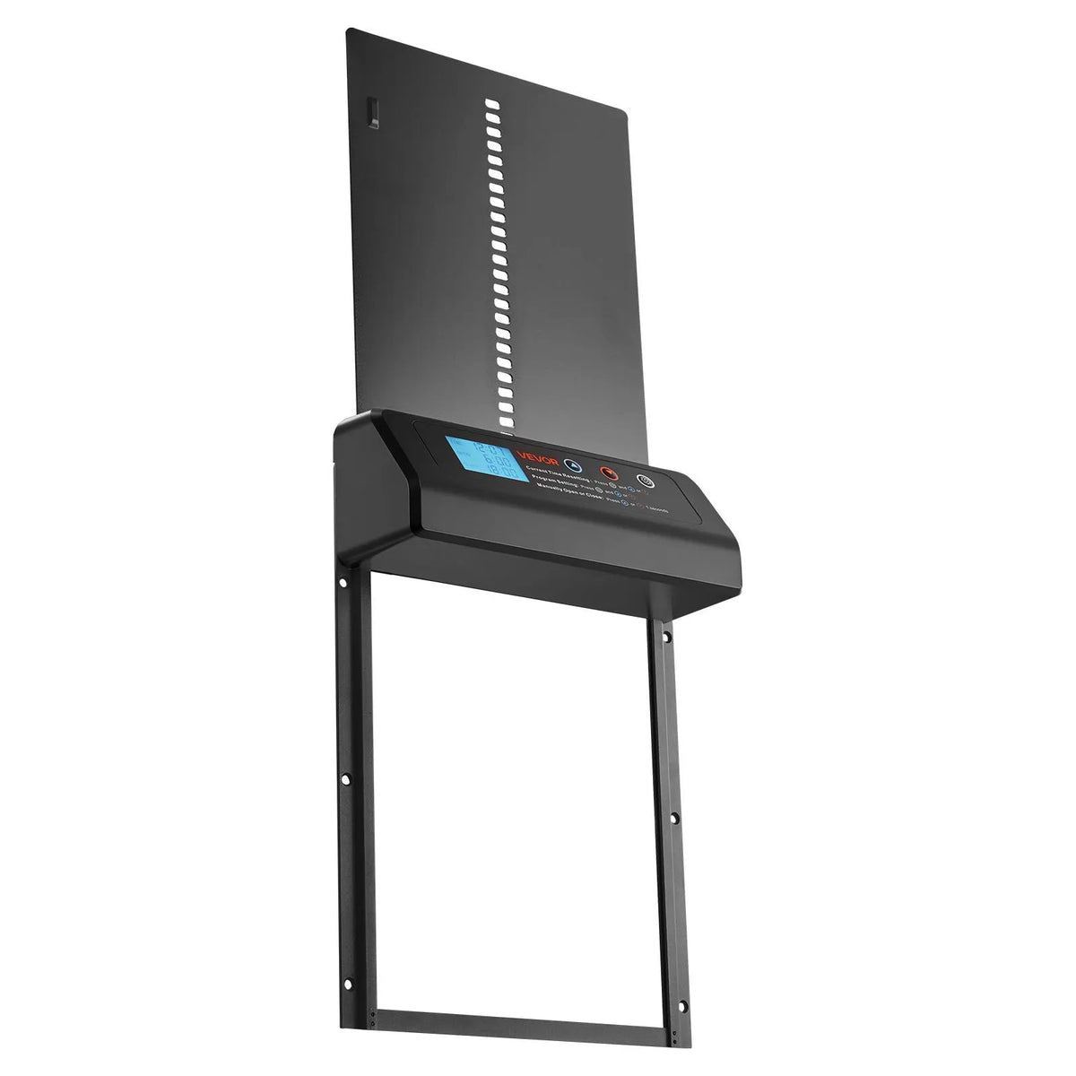 VEVOR Automatic Chicken Coop Door with Timer, Battery, Aluminium, Black