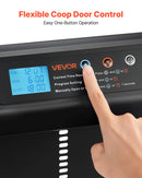 VEVOR automātiskās vistas kūts durvis, akumulatora darbināmas, ar taimeri un manuālo vadību, pretpiestiprināšanas drošība, izturīgs alumīnija sakausējums, automātiska vista ieejas vārti, ūdensizturīgs blīvējums, melnas