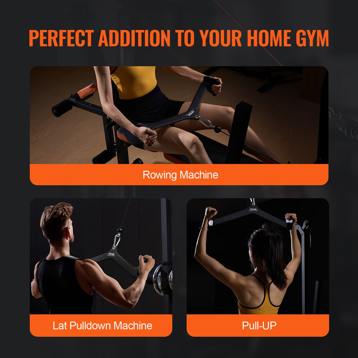 VEVOR LAT V-shaped Tricep and Back Pull Handle, Cable Machine Attachment