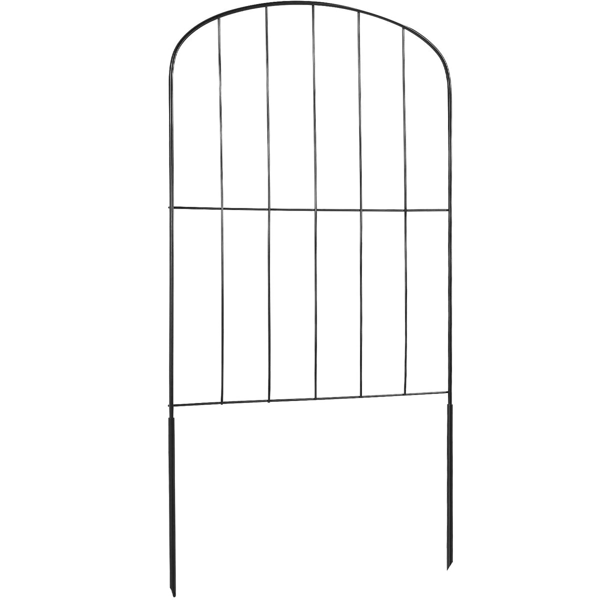 Garden Metal Fence for Animal Barrier 731.5 × 396.2 cm with 5.1 cm Picket Spacing, 10 Piece Set