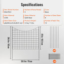 Dārza metāla žogs dzīvnieku barjerai 92,9 × 74,9 см и 16 см mietiņu atstarpi, 5 gab. komplekts