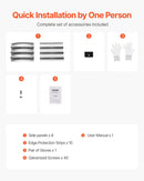 Metāla paaugstinātā dārza dobe 122 × 61 × 30 см āra cinkota stādīšanas kaste sudraba krāsā