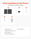 Metāla paaugstinātā dārza dobe 244 × 61 × 61 cm āra cinkota stādīšanas kaste tumši pelēka