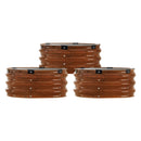 Metāla paaugstinātā dārza dobe 61 × 30 см 3 gab. āra cinkotas stādīšanas kastes ar koka tekstūru