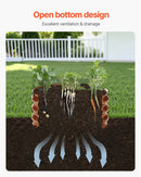 Metāla paaugstinātā dārza dobe 61 × 30 см 3 gab. āra cinkotas stādīšanas kastes ar koka tekstūru