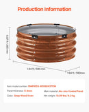 Metāla paaugstinātā dārza dobe 61 × 30 см 3 gab. āra cinkotas stādīšanas kastes ar koka tekstūru