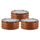 Metāla paaugstinātā dārza dobe 61 × 30 см 3 gab. āra cinkotas stādīšanas kastes ar koka tekstūru