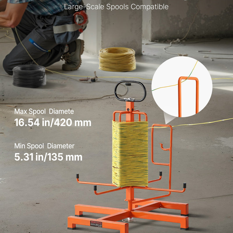Kabeļu dozators - grīdas stiprinājums, pārnēsājams, rūpnieciskai un elektropreču tirdzniecības lietošanai