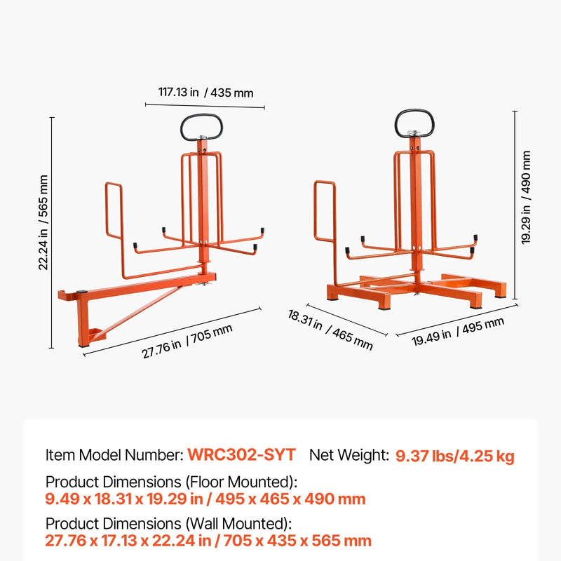 Kabeļu dozators - grīdas stiprinājums, pārnēsājams, rūpnieciskai un elektropreču tirdzniecības lietošanai