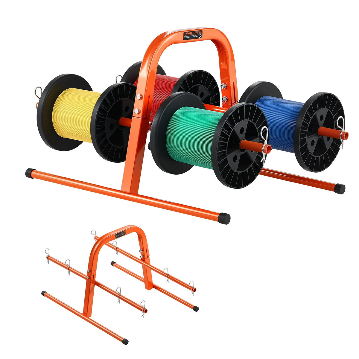 Hand Cable Reel Holder for up to 8 Reels — Electrical Installation and Industrial Trade