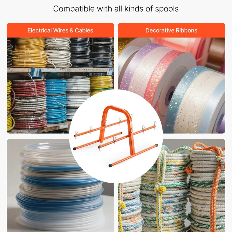 Rokas kabeļu turētājs līdz 8 ruļļļiem - elektroinstalācijas un rūpnieciskai tirdzniecībai