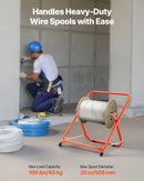 Salokāms vadu ruļļļu statīvs - izturīgs kabeļu turētājs rūpnieciskai elektroinstalācijai