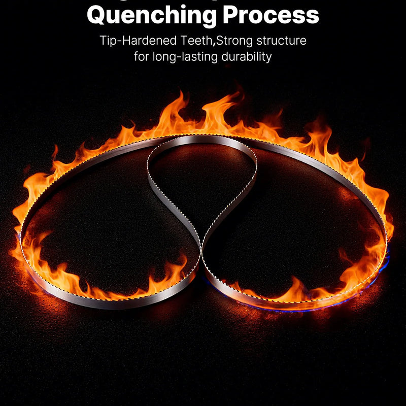 VEVOR lentzāģa asmens 2780 mm, 4 TPI, no SK5 augstas izturības oglekļa tērauda ar rūdītiem 18 HRC asiem zobiem, 16 mm platums, rezerves asmens kokapstrādes lentzāģiem, 1 gab.