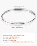 VEVOR lentzāģa asmens 2780 mm, 4 TPI, no SK5 augstas izturības oglekļa tērauda ar rūdītiem 18 HRC asiem zobiem, 16 mm platums, rezerves asmens kokapstrādes lentzāģiem, 1 gab.