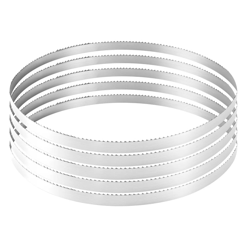 VEVOR lentzāģa asmens 3810 mm, 4 TPI, no SK5 augstas izturības oglekļa tērauda ar rūdītiem 18 HRC asiem zobiem, 19 mm platums, rezerves asmens kokapstrādes lentzāģiem, 1 gab.