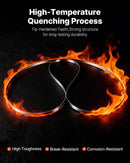 VEVOR lentzāģa asmens 3810 mm, 4 TPI, no SK5 augstas izturības oglekļa tērauda ar rūdītiem 18 HRC asiem zobiem, 19 mm platums, rezerves asmens kokapstrādes lentzāģiem, 1 gab.