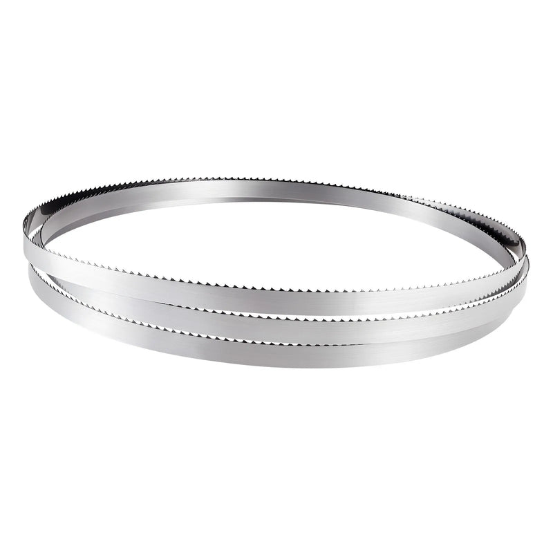 VEVOR lentzāģa asmens 3810 mm, 4 TPI, no SK5 augstas izturības oglekļa tērauda ar rūdītiem 18 HRC asiem zobiem, 19 mm platums, rezerves asmens kokapstrādes lentzāģiem, 1 gab.