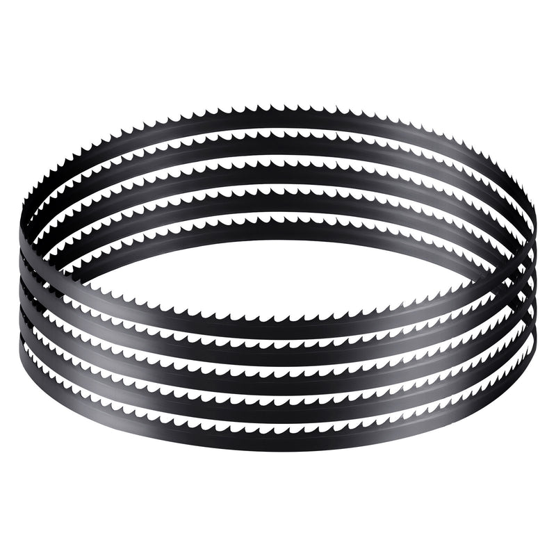 VEVOR lentzāģa asmens 1511 mm, 6 TPI, no SK5 augstas izturības oglekļa tērauda ar rūdītiem 15 HRC asiem zobiem, 6,35 mm platums, rezerves asmens kokapstrādes lentzāģiem, 1 gab.