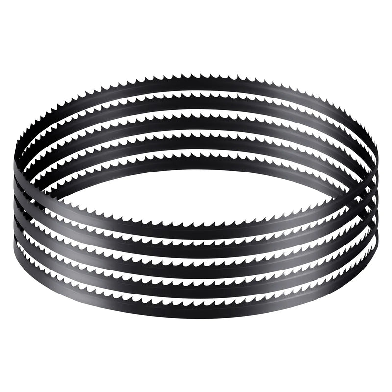 VEVOR lentzāģa asmens 1511 mm, 6 TPI, no SK5 augstas izturības oglekļa tērauda ar rūdītiem 15 HRC asiem zobiem, 6,35 mm platums, rezerves asmens kokapstrādes lentzāģiem, 1 gab.